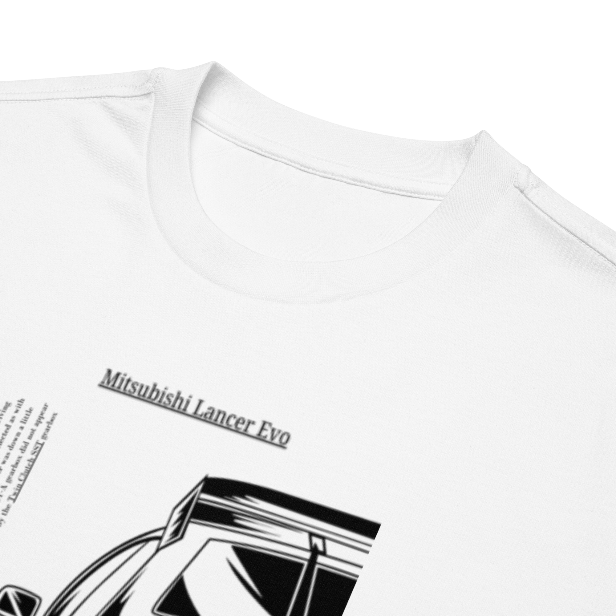 Oversized Heavyweight T-Shirt – Mitsubishi Lancer Evo Graphic Evo